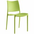 Primewir Hipster Dining Side Chair, Green Polypropylene EEI-1703-GRN